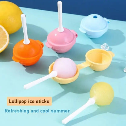 Lollipop Ice Cube Tray Macaron Ice Ball Maker